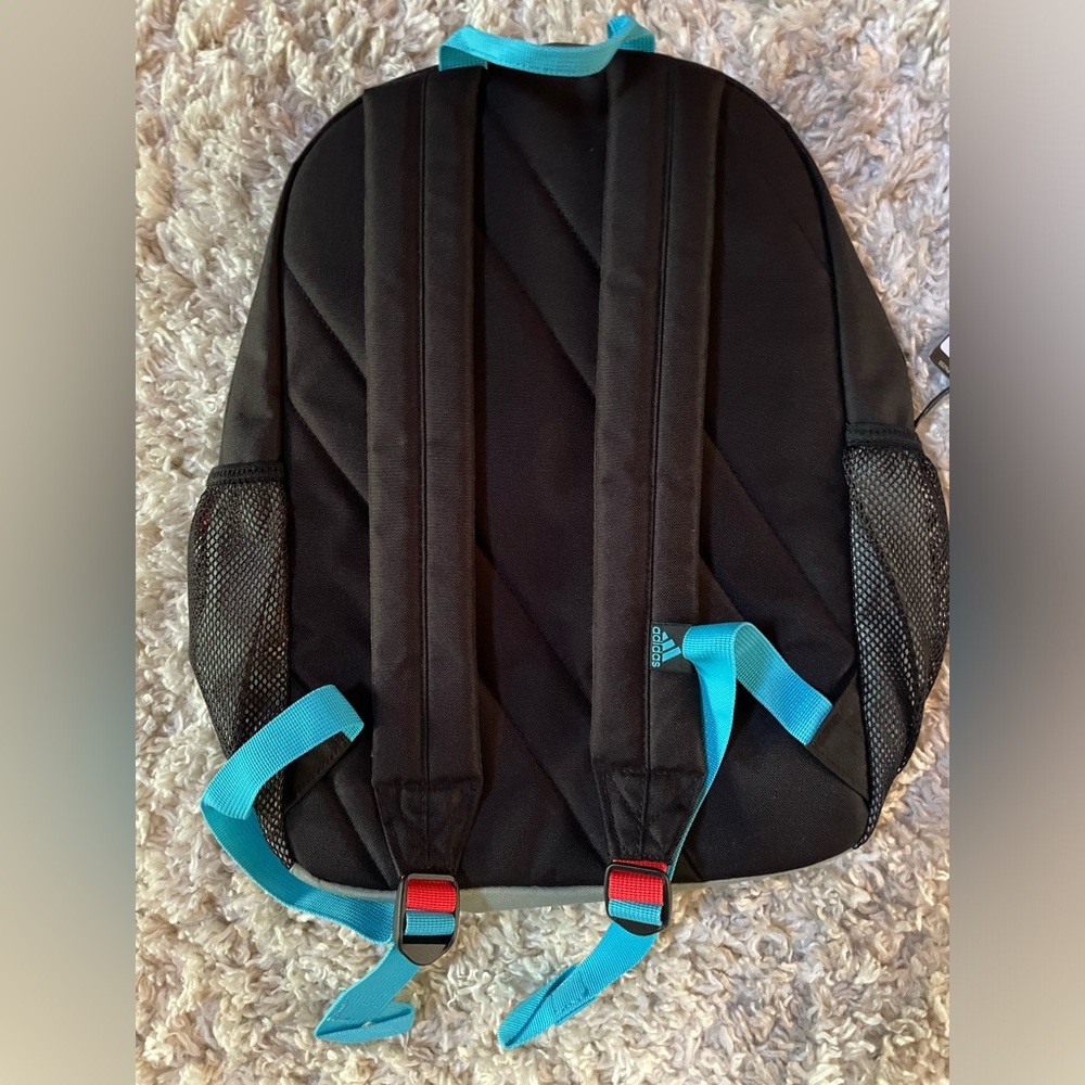 Adidas Ready Unisex 17" Backpack GREEN BLACK 15" Laptop SCHOOL BAG WIPE NEW $45 - Picture 5 of 8